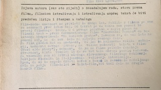 Osvrt o djelovanju arhivu Kinokluba Zagreb u slovenskom časopisu Ekran