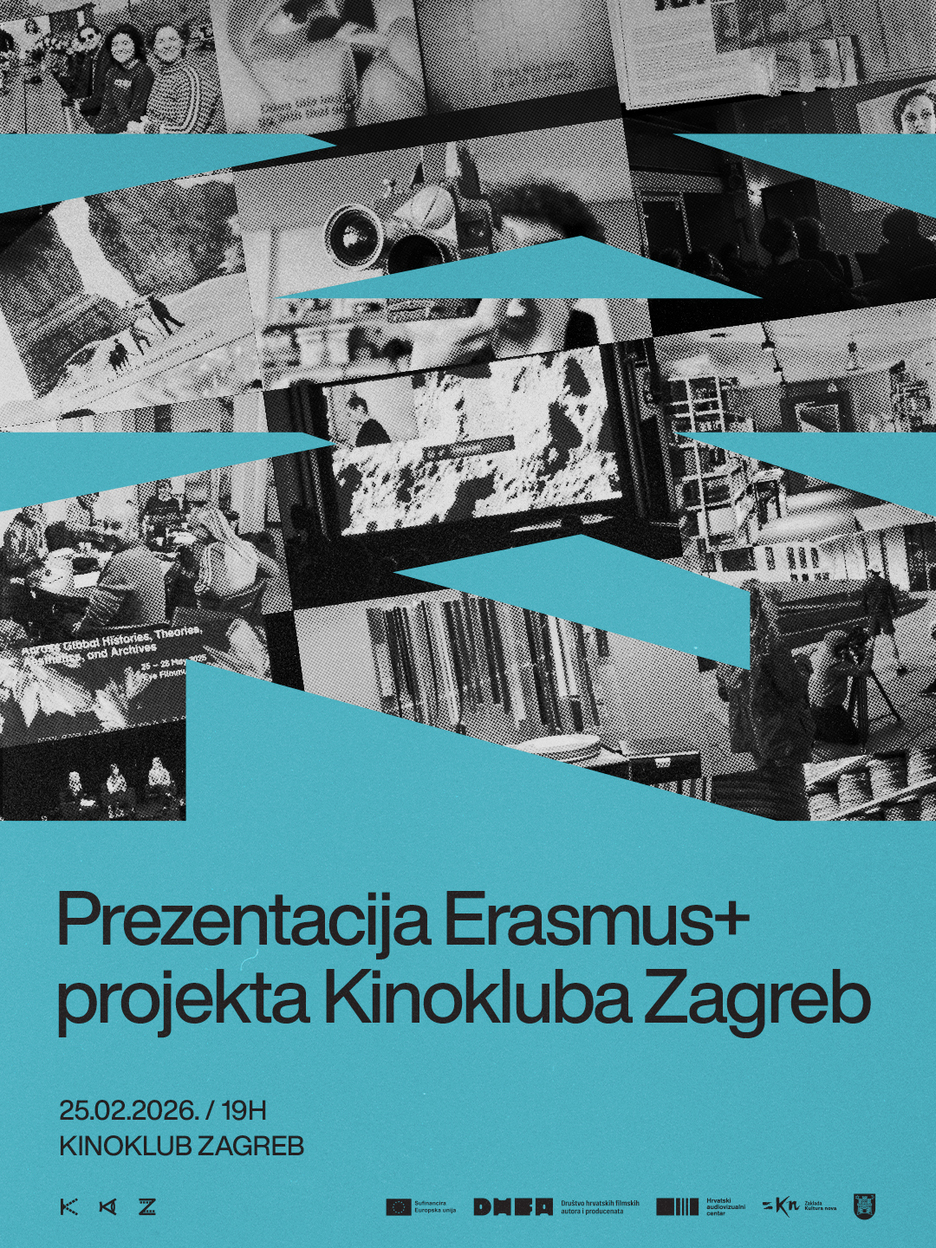 Prezentacija projekta Kinoklub Zagreb i Europa: unapređenje znanja članova za razvoj budućih edukacijskih programa udruge, 25. veljače 2026. u 19h